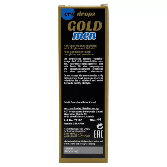 HOT ero Gold Men Spanish Fly - geismo lašai vyrams (30 ml)