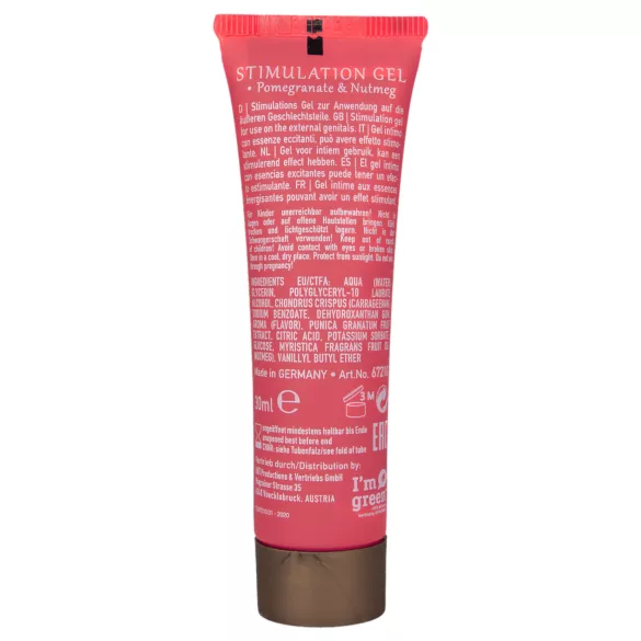 HOT Shiatsu - stimuliuojantis kremas moterims - granatų (30 ml)