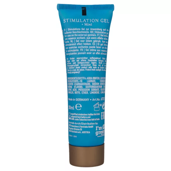 HOT Shiatsu Joyful - stimuliuojantis kremas moterims - mėta - 30 ml