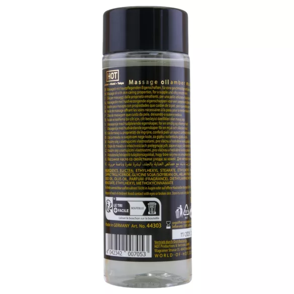 HOT - masažinis aliejus odos priežiūrai - gintaro ir muskuso kvapas - 100 ml