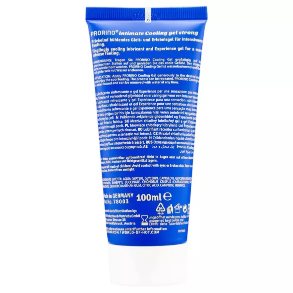 HOT Prorino - intymus kremas vyrams - stipriai vėsinantis - 100 ml