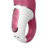 Satisfyer Petting Hippo - įkraunamas, atsparus vandeniui vibratorius (rožinis)