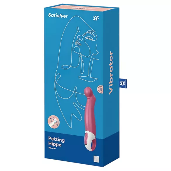„Satisfyer Petting Hippo“ - įkraunamas, vandeniui atsparus vibratorius (rožinis)