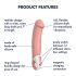 Satisfyer Master - atsparus vandeniui, įkraunamas vibratorius (natūralus)