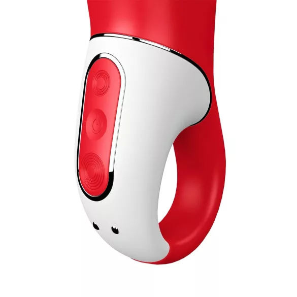 Satisfyer Power Flower - vibratorius - įkraunamas, atsparus vandeniui - raudonas