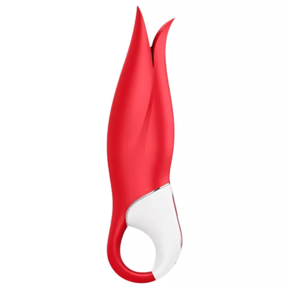 Satisfyer Power Flower - vibratorius - įkraunamas, atsparus vandeniui - raudonas