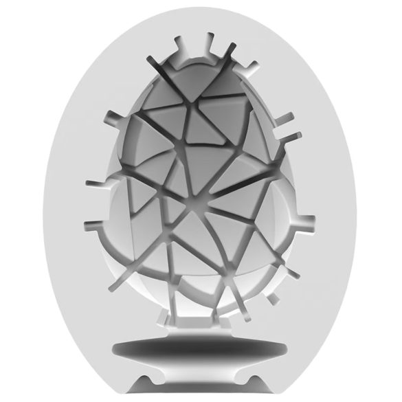 Satisfyer Egg Crunchy - masturbatorius vyrams - kiaušinio forma - 1 vnt