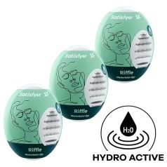   Satisfyer Egg Riffle - kiaušinio formos masturbatorių rinkinys 3 vnt