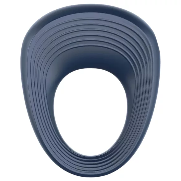 Satisfyer Power Ring - vibruojantis vandeniui atsparus penio žiedas - pilkas