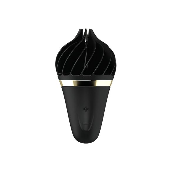 Satisfyer Sweet Treat - įkraunamas besisukantis klitorio vibratorius (juodas)