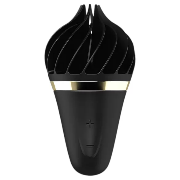 Satisfyer Sweet Treat - klitorio vibratorius su sukimu - įkraunamas, juodas