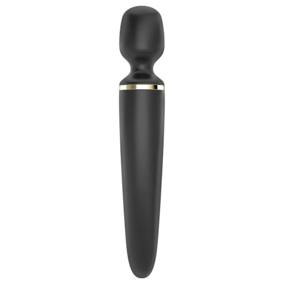 Satisfyer Wand-er Woman - vandeniui atsparus masažuoklis vibratorius (juodas)