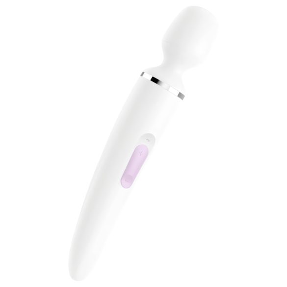 Satisfyer Wand-er Woman - vandeniui atsparus baltas masažuojantis vibratorius
