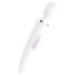 Satisfyer Wand-er Woman - atsparus vandeniui masažuoklis vibratorius (baltas)