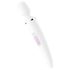 Satisfyer Wand-er Woman - atsparus vandeniui masažuoklis vibratorius (baltas)