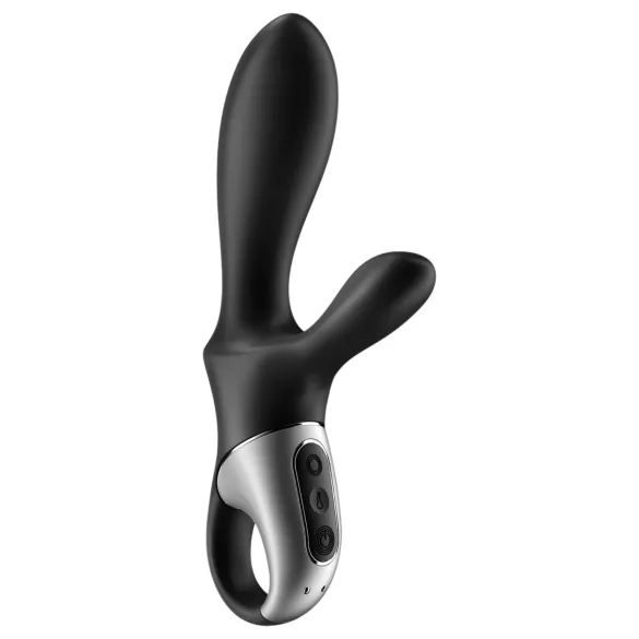 Satisfyer Heat Climax+ - Programėle valdomas šildomas analinis vibratorius (juodas)