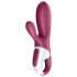 Satisfyer Hot Bunny - klitorio vibratorius su karščiavimo funkcija - raudonas