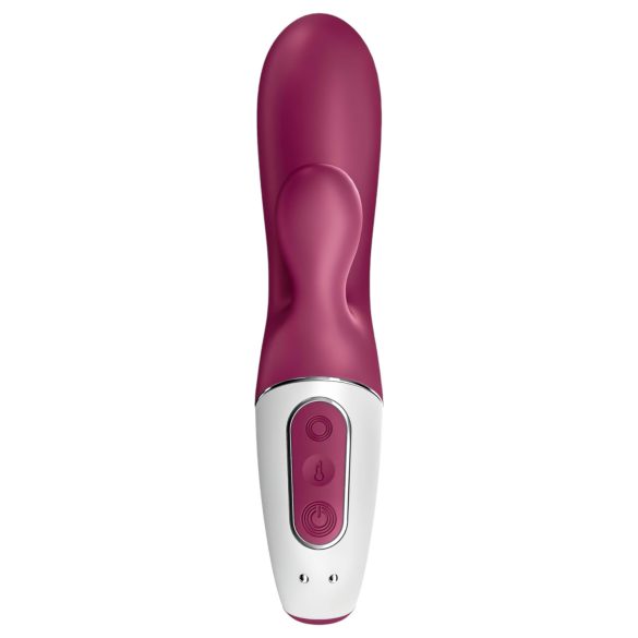 Satisfyer Hot Bunny - klitorio vibratorius su karščiavimo funkcija - raudonas
