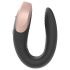 Satisfyer Double Love - išmanus, nuotolinis porų vibratorius (juodas)