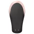 Satisfyer Double Love - porinis vibratorius - valdomas nuotoliniu būdu - juodas