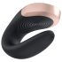 Satisfyer Double Love - išmanus, nuotolinis porų vibratorius (juodas)