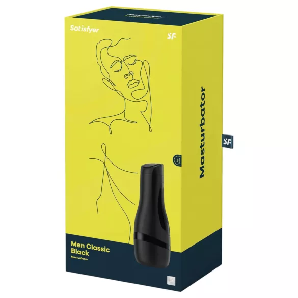 Satisfyer Men Classic - masturbatorius vyrams - rankinis - juodas