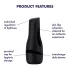 Satisfyer Men Classic - masturbatorius vyrams - rankinis - juodas