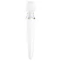 Satisfyer Double Wand-er - programėle valdomas masažinis vibratorius (baltas)