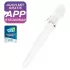 Satisfyer Double Wand-er - programėle valdomas masažinis vibratorius (baltas)