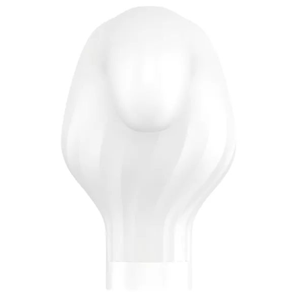 Satisfyer Double Wand-er - programėle valdomas masažinis vibratorius (baltas)