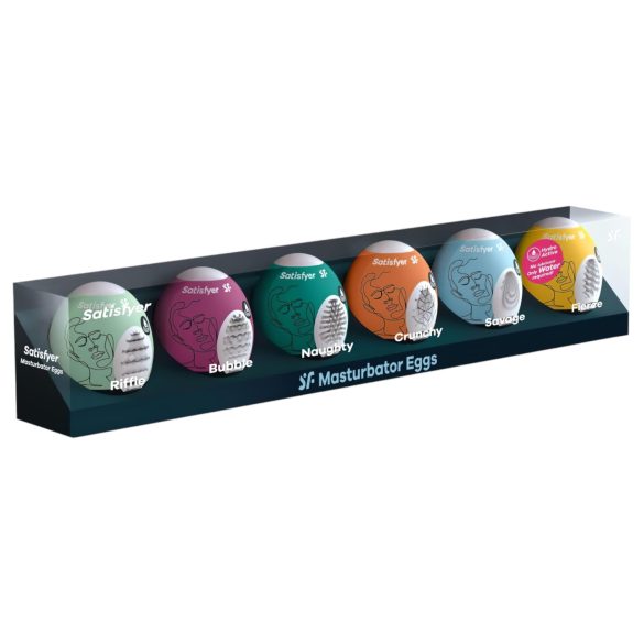 Satisfyer Egg Set - masturbatorių rinkinys vyrams (6 vnt)