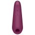 Satisfyer Curvy 1+ - klitorio stimuliatorius su oro bangomis - raudonas