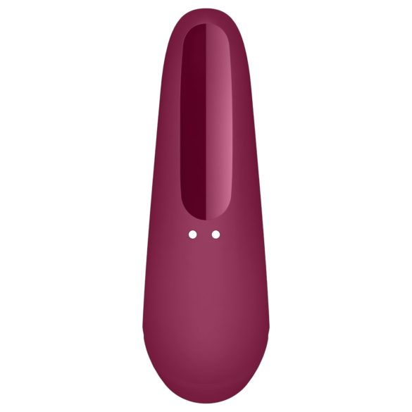 Satisfyer Curvy 1+ - klitorio stimuliatorius su oro bangomis - raudonas
