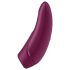 Satisfyer Curvy 1+ - klitorio stimuliatorius su oro bangomis - raudonas