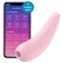 Satisfyer Curvy 2+ - programėle valdoma klitorio stimuliavimo oro bangomis priemonė (rožinė)