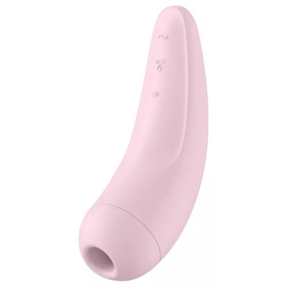 Satisfyer Curvy 2+ - programėle valdoma klitorio stimuliavimo oro bangomis priemonė (rožinė)