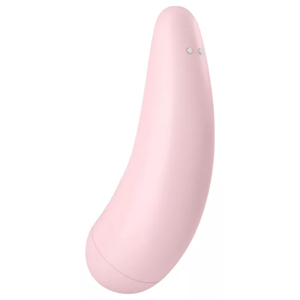 Satisfyer Curvy 2+ - programėle valdoma klitorio stimuliavimo oro bangomis priemonė (rožinė)
