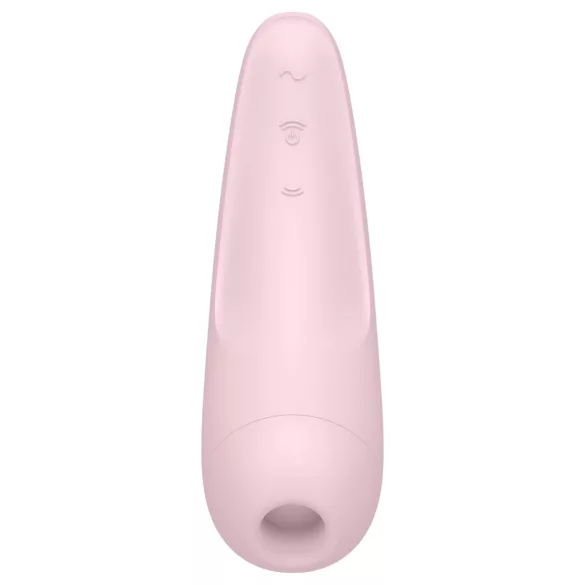 Satisfyer Curvy 2+ - programėle valdoma klitorio stimuliavimo oro bangomis priemonė (rožinė)