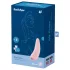 Satisfyer Curvy 2+ - programėle valdoma klitorio stimuliavimo oro bangomis priemonė (rožinė)