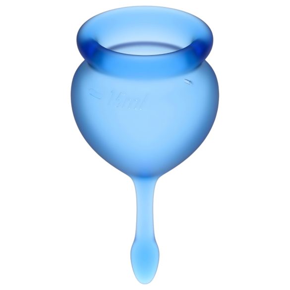 Satisfyer Feel Good - menstruacinė taurelė rinkinys - mėlyna - 2 vnt
