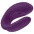 Satisfyer Double Joy - išmanus ir atsparus vandeniui porinis vibratorius (violetinis)