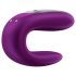 Satisfyer Double Fun - porų vibratorius - valdomas programėle - violetinis