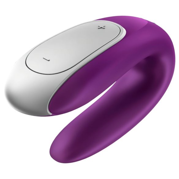 Satisfyer Double Fun - porų vibratorius - valdomas programėle - violetinis