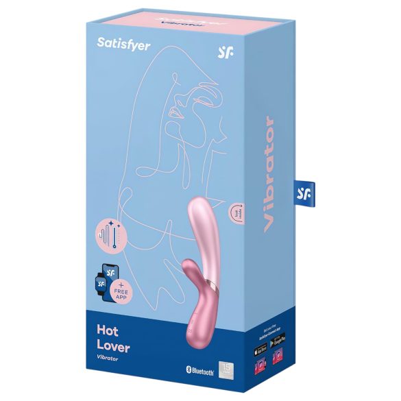 Satisfyer Hot Lover - klitorinis vibratorius - išmanus - rožinis