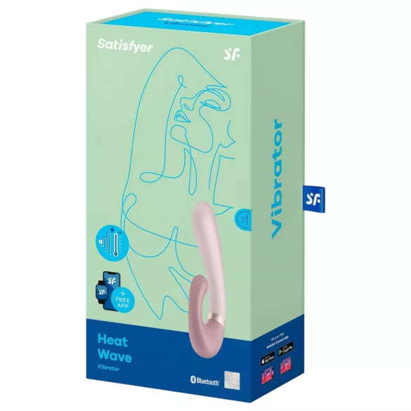 Satisfyer Heat Wave - programėle valdomas šildomas vibratorius (smėlio spalvos)