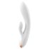 Satisfyer Double Flex - išmanus klitorinis vibratorius (baltas)