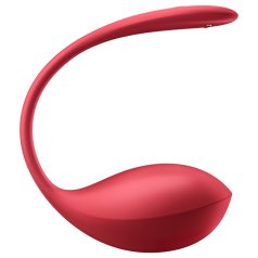   Satisfyer Shiny Petal - vibruojantis kiaušinis su nuotoliniu valdymu - raudonas
