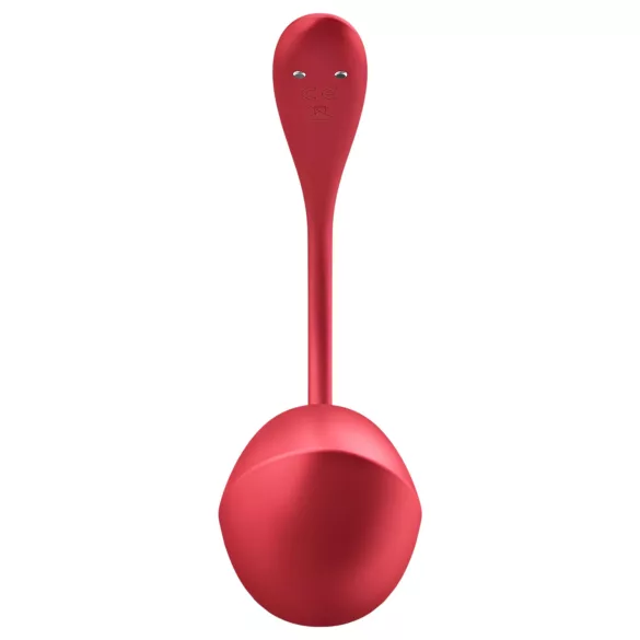 Satisfyer Shiny Petal - vibruojantis kiaušinis su nuotoliniu valdymu - raudonas