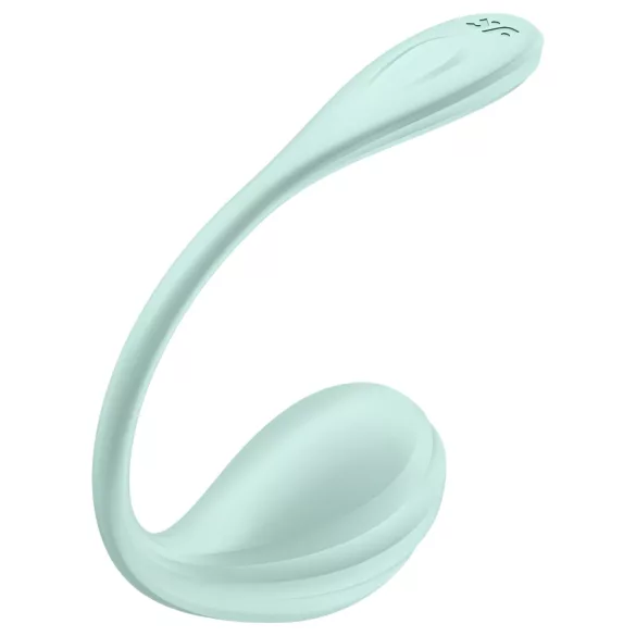Satisfyer Smooth Petal - išmanus vibracinis kiaušinėlis - žalias