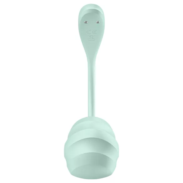 Satisfyer Smooth Petal - išmanus vibracinis kiaušinėlis - žalias